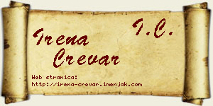 Irena Crevar vizit kartica